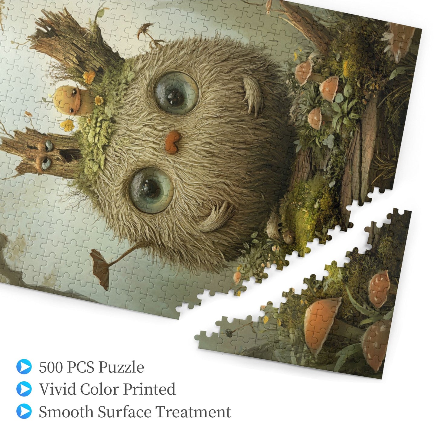 Fairy Tale Girl with Firefly Puzzle - 500-Piece Artistic Jigsaw, A Magical Night of Lights